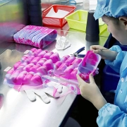 newtop silicone workers are doing visual quality inspection of silicone products